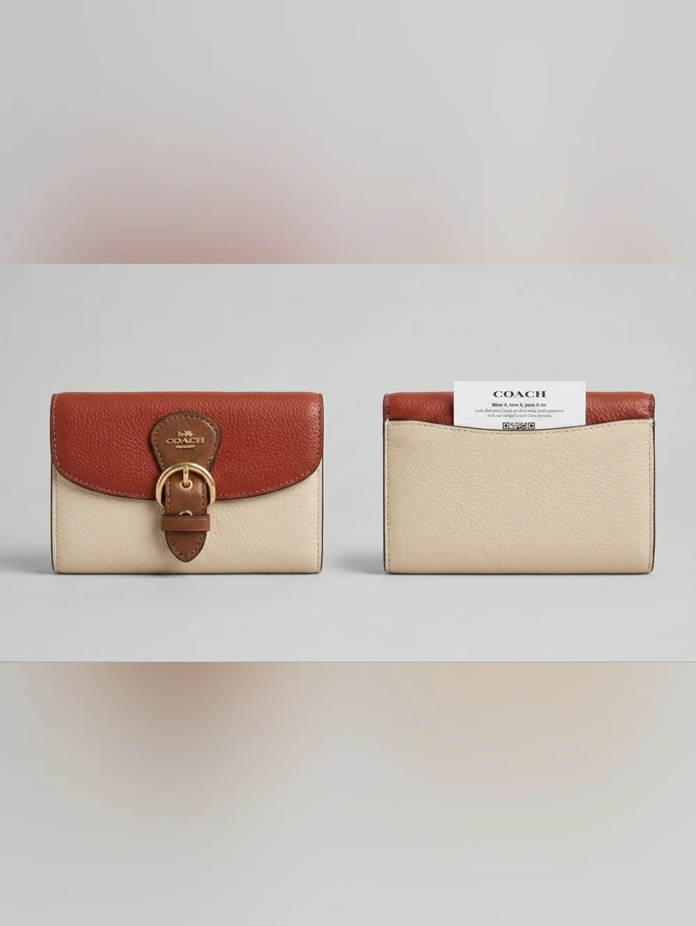 AUTHENTIC Coach Kleo Wallet In ColourBlock - Picture 1 of 3